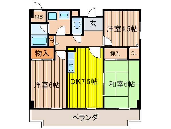 メゾンエクセレントの物件間取画像